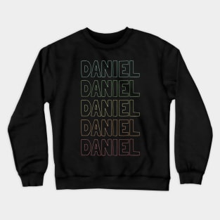 Daniel Name Pattern Crewneck Sweatshirt